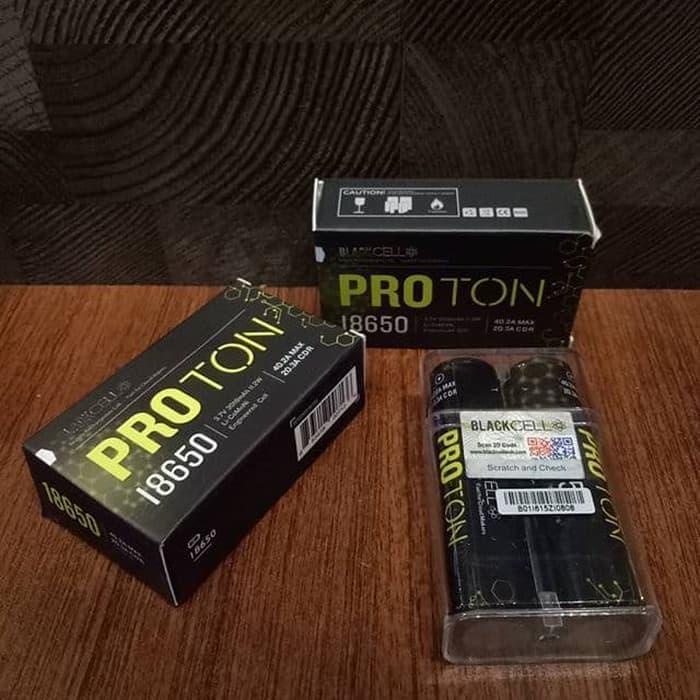 Baterai Battery Authentic Blackcell Proton 18650 3000mAh 40A