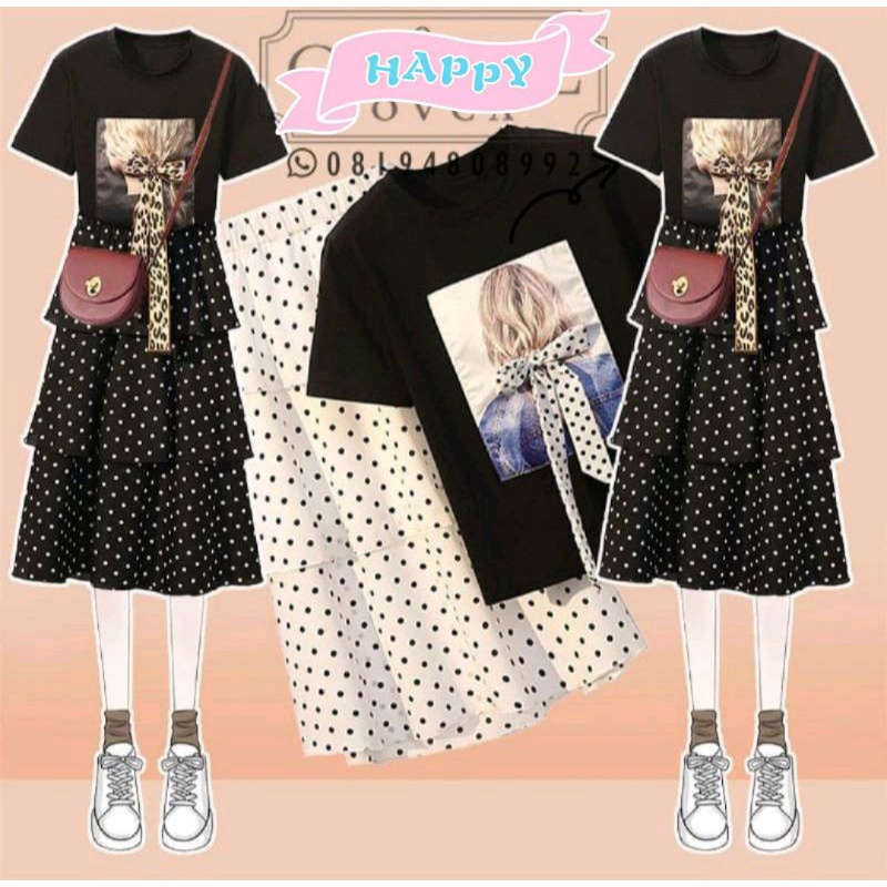 baju import wanita | Setelan rok kekinian wanita gaya korea