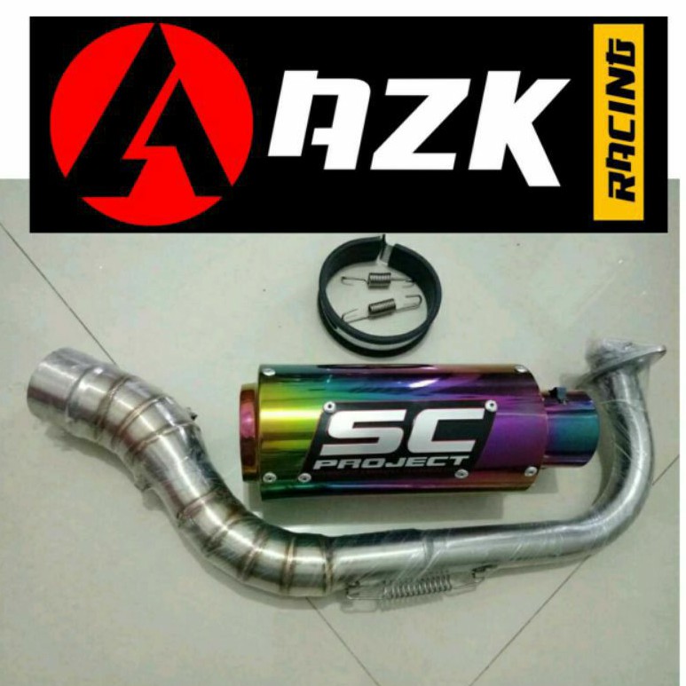Knalpot SC PROJECT Honda BEAT Rainbow