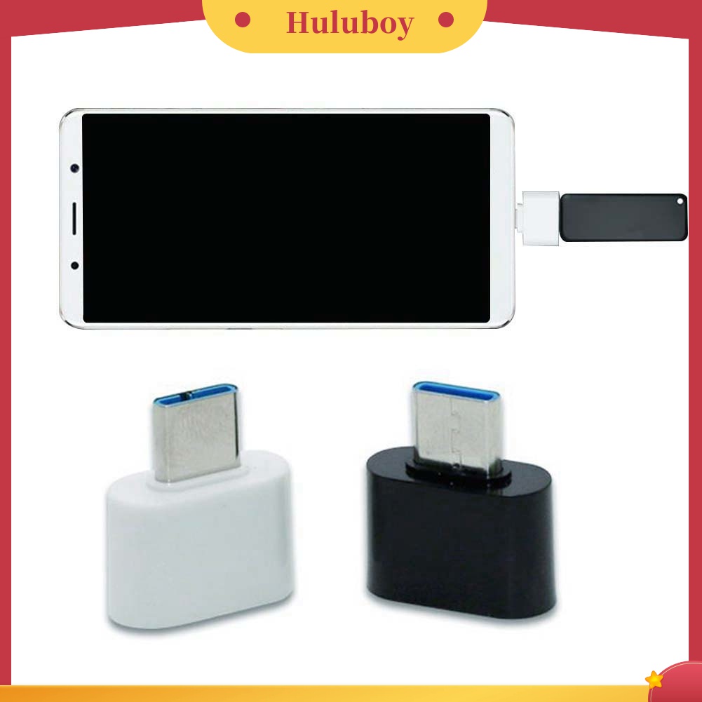 Adaptor Konektor Konverter OTG Mini Tipe C Male Ke USB Female Untuk Ponsel