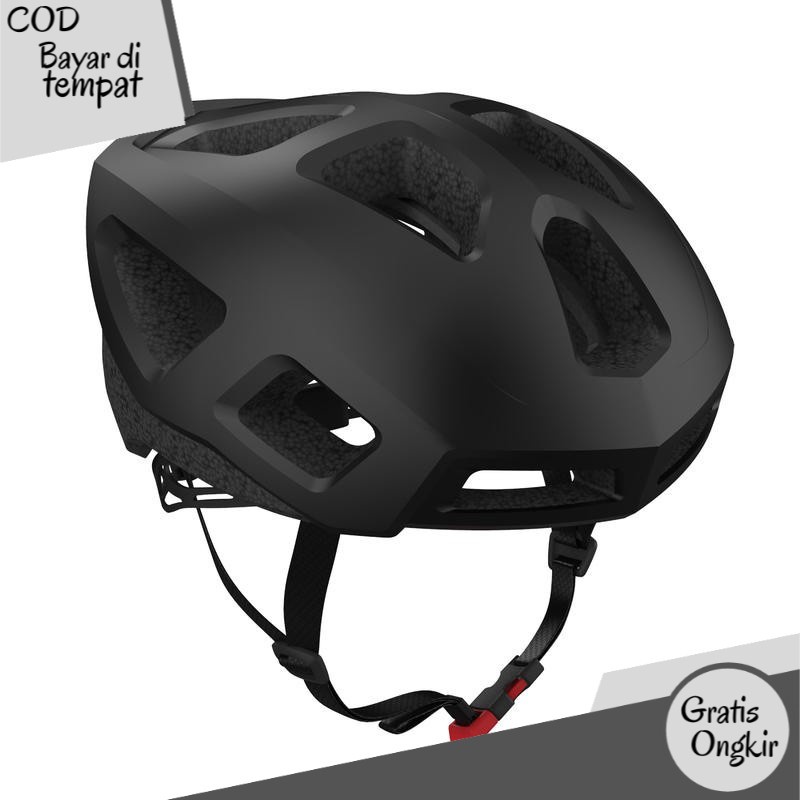 Decathlon Btwin Helm Sepeda Road Bike Roadr 100 Black - 8500028 TN2