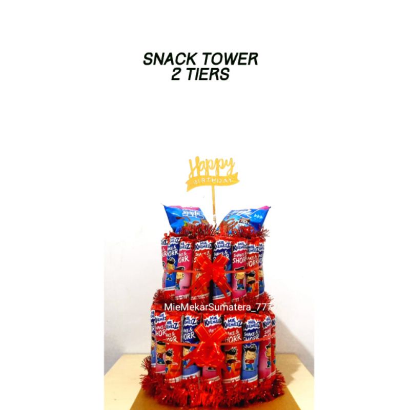 

SNACK TOWER/KUE ULANGTAHUN/SNACK CAKE/SNACK TART/SNACK ULTAH/BIRTHDAY TOWER/KADO ULTAH/KADO WISUDA/BUCKET/ULANG TAHUN/SET HADIAH/KUE TART/HAMPERS