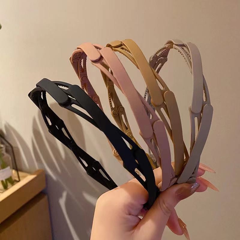 (Zomi) Bando Rambut Model Lipat Gaya Korea Portabel Anti Slip Untuk Wanita