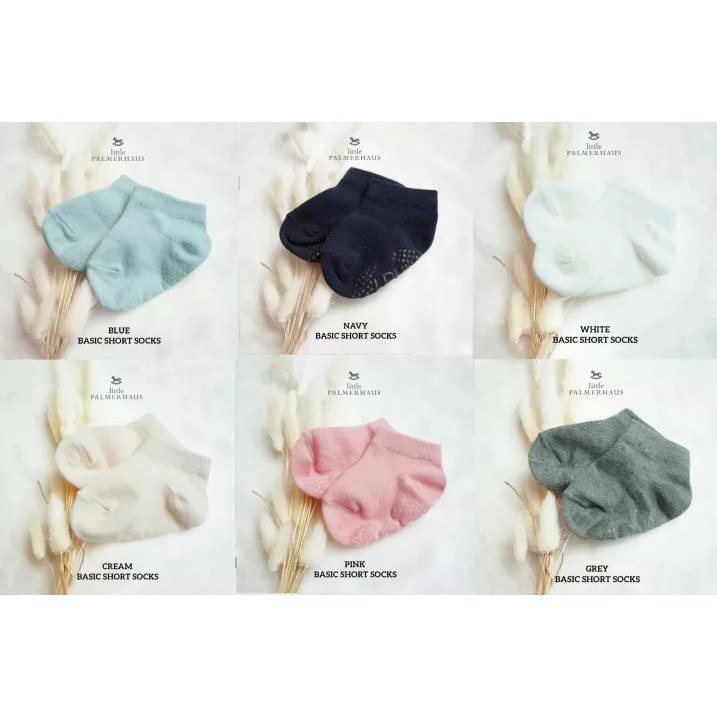 Kaos Kaki Bayi Antislip Little Palmerhaus Basic Short Socks 0-24 Bulan