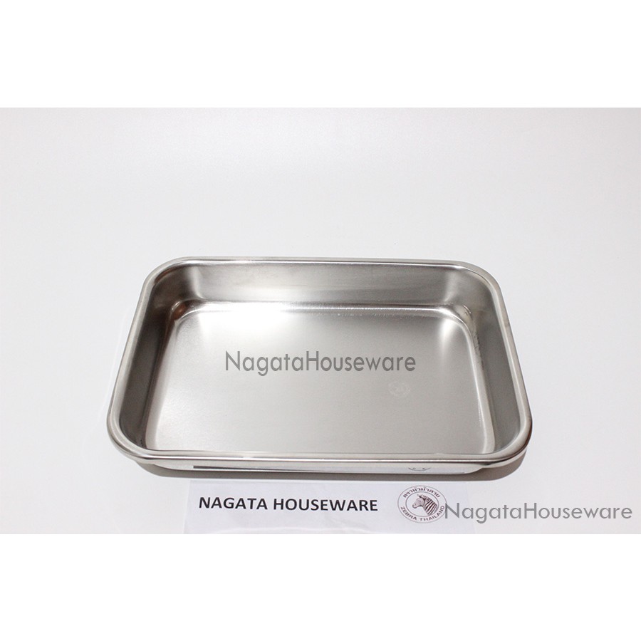 Nampan Stainless Steel / Nampan Zebra / Nampan Persegi Food Pan 30cm Zebra 130130