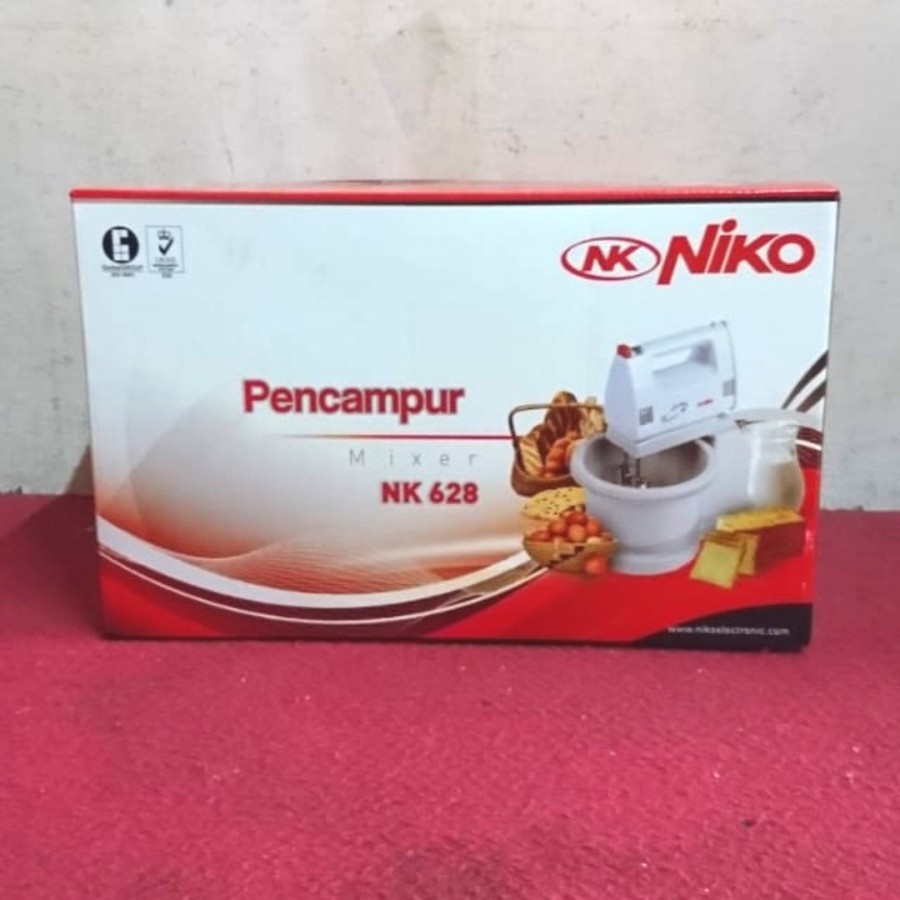 Mixer Stand Pecampur Makanan Niko NK-628 Kapasitas 2liter Multifungsi