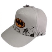 TopI Baseball Anak COWOK Logo SUPERHERO BORDIR Gaya HipHop Motif Kartun Gya Ko terbaru-Batman Putih