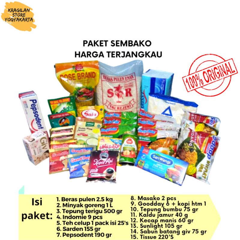 

PAKET SEMBAKO LENGKAP