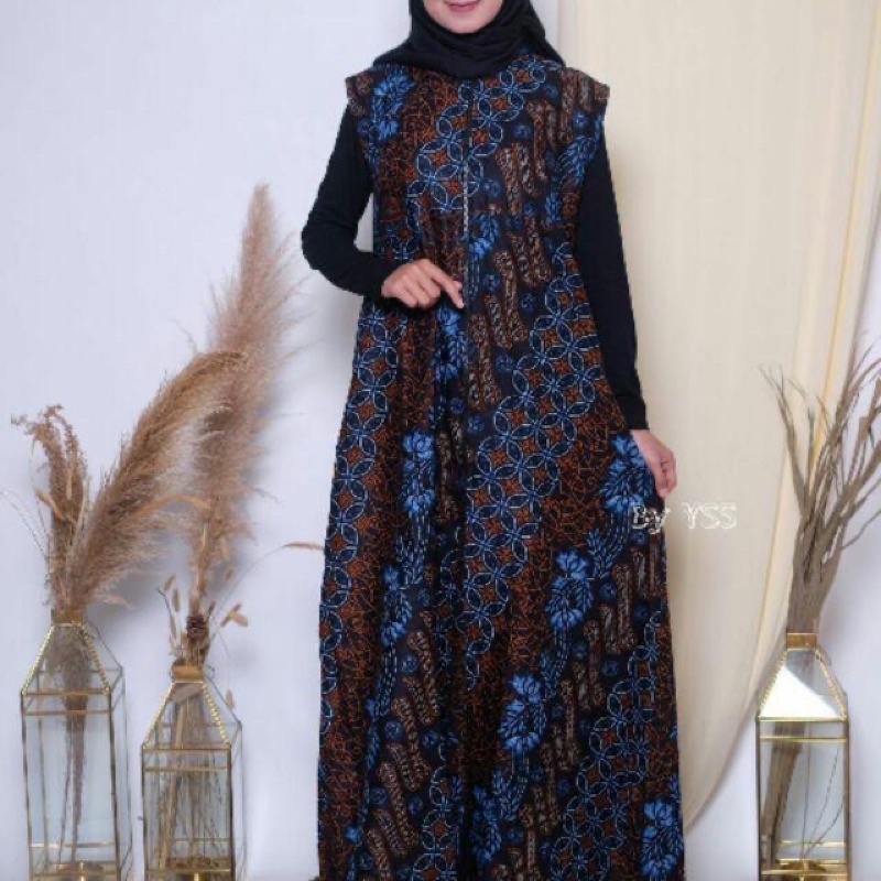 SETELAN BATIK GAMIS KELUARGA | FAMILY COUPLE | COUPLE KELUARGA || GAMIS COUPLE BAJU MUSLIM CAUPLE SARIMBIT SENO BIRU