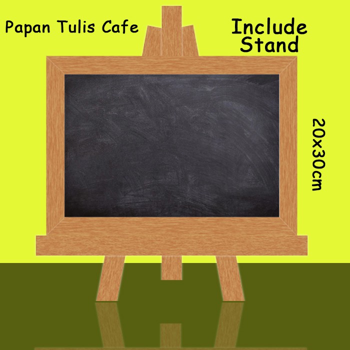 

Papan Tulis Hitam Termasuk Stand Ukuran 20x30cm