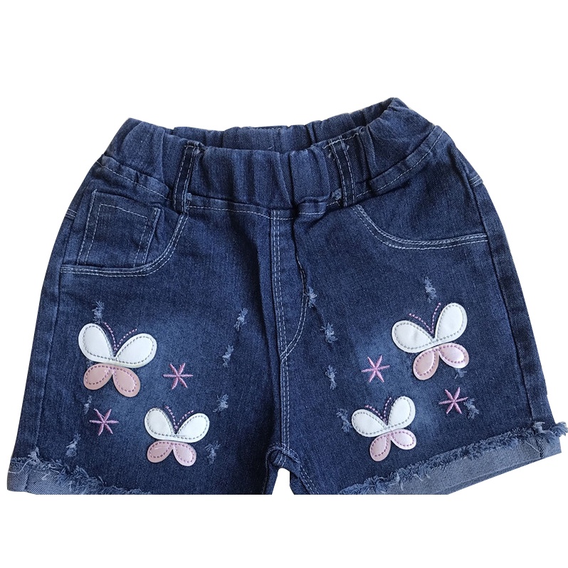 Celana jeans pendek anak Perempuan motif lucu -hadiah ulang tahun -1-10th