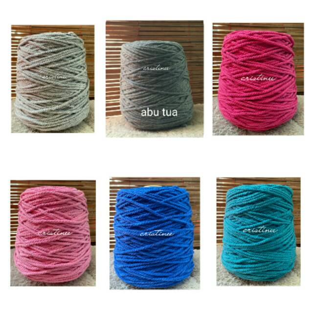 1 kg tali katun macrame 4mm