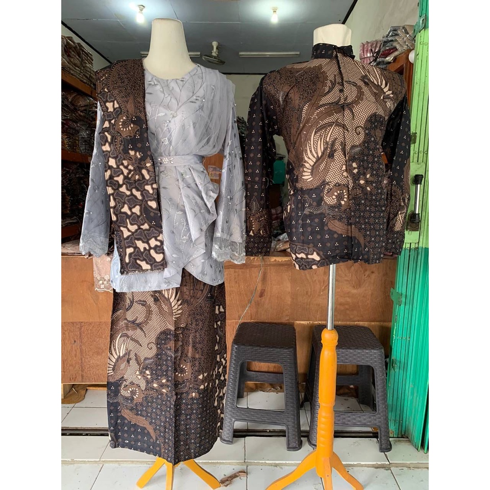 ADA ANAK!! SHOPASHOP SOLO Batik Kebaya Couple New Jasmine Tulle Mutiara kombinasi Tutu