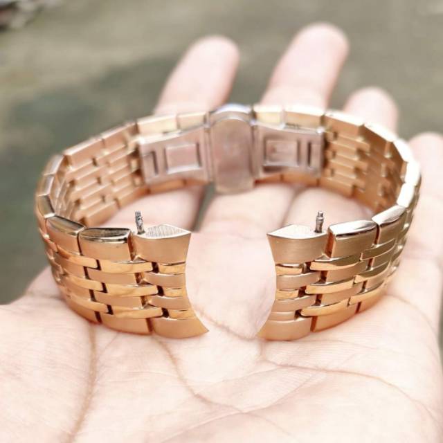 Tali Strap Rantai Tissot 1853 Le Locle T41 19mm Rose gold 316L