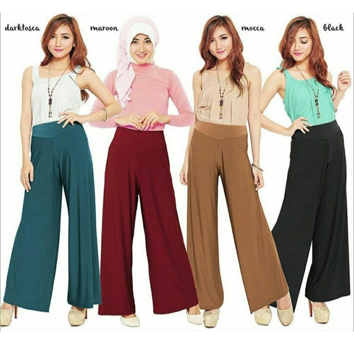 CELANA KULOT JERSEY SPANDEK POLOS