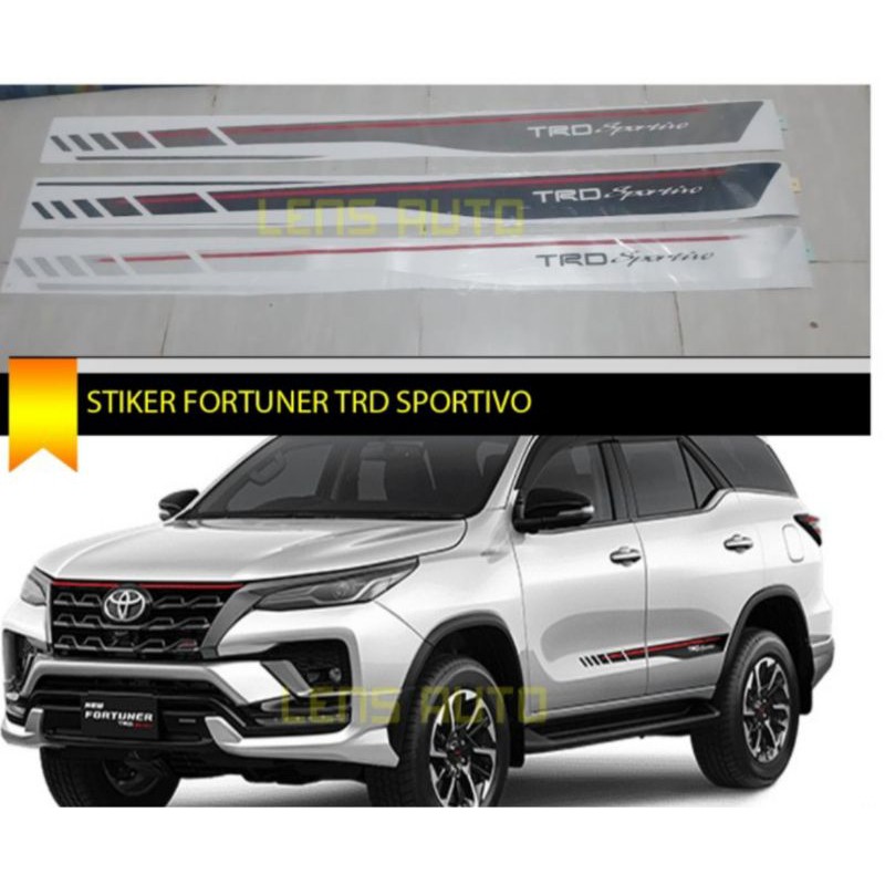 stiker samping Fortuner terbaru stiker  Fortuner facelift