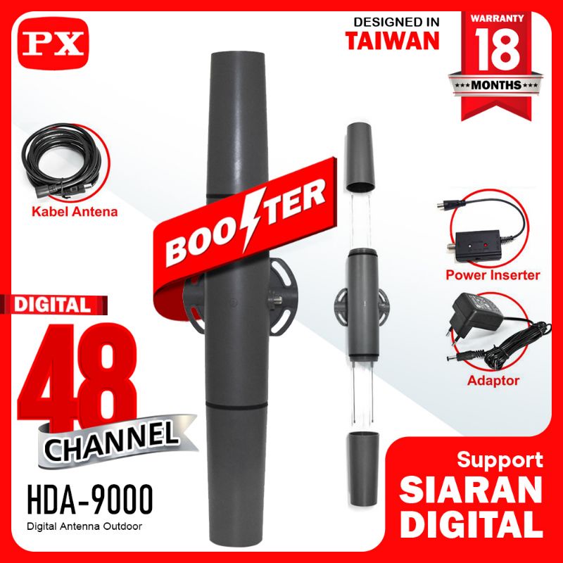 PX Antena TV Digital Indoor Outdoor Antenna HDA9000