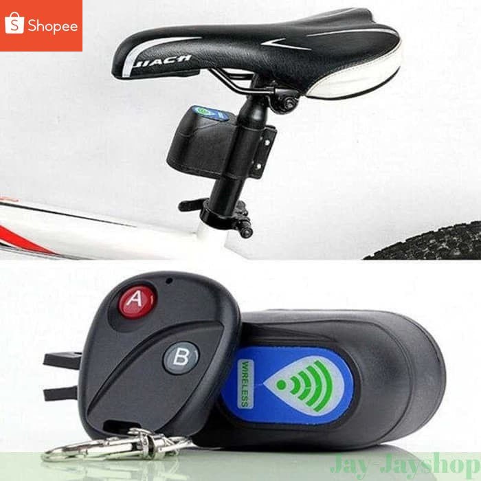 Alarm Sepeda  MOTOR plus Remote Control plus BATERAI TERLARIS