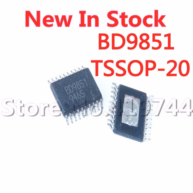 5pcs Ic Bd9851Efv-E2 Bd9851 Tsop20 Smd