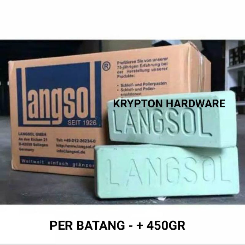 BATU HIJAU LANGSOL 450GR (kurang lebih)  PENGKILAP LOGAM GERMANY 100% ORIGINAL