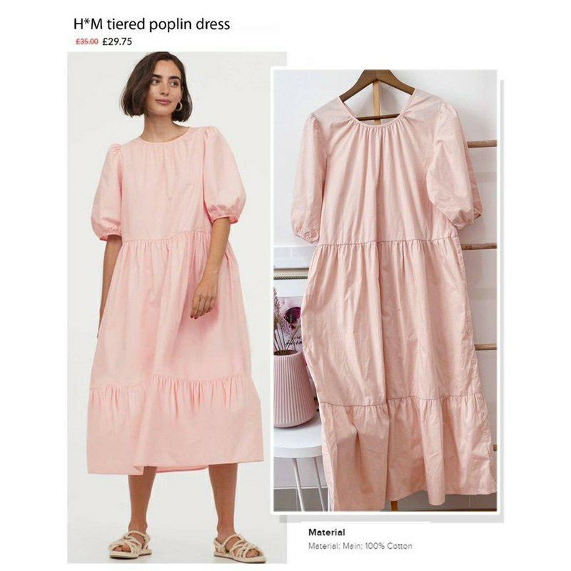 Puffy Sleeve Maxy Dress H&M