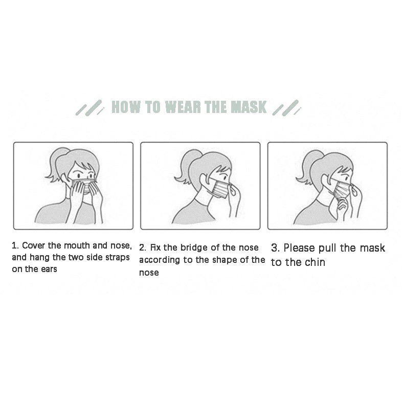 Masker Earlop 3ply - biru