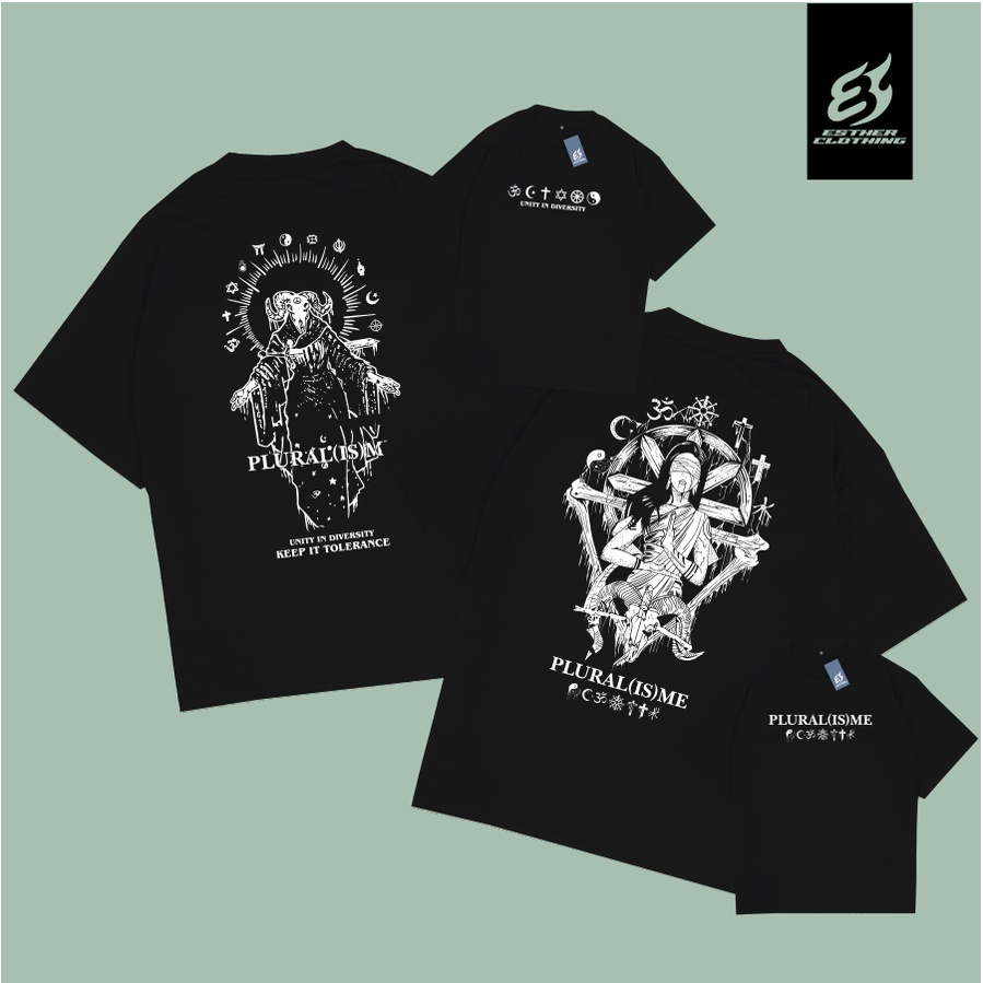 Kaos Baju Distro PLURALISME KAOS DISTRO UNITY IN DIVERSITY BAJU PLURALISME AGAMA Keep It Tolerance -