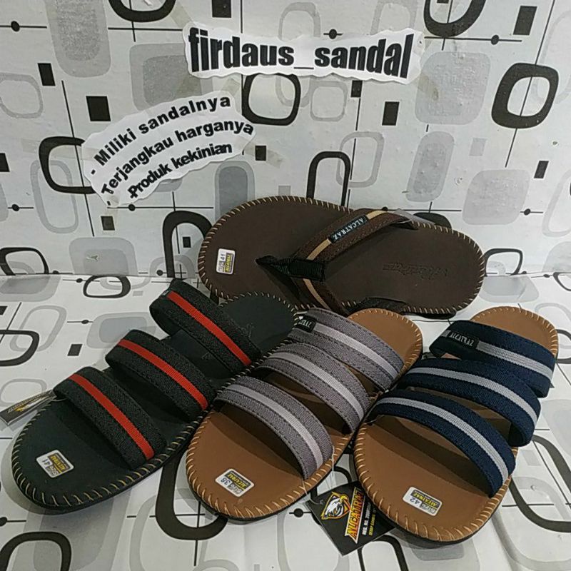 Sandal cowok kulit sandal cowok jalan merek alcatraz