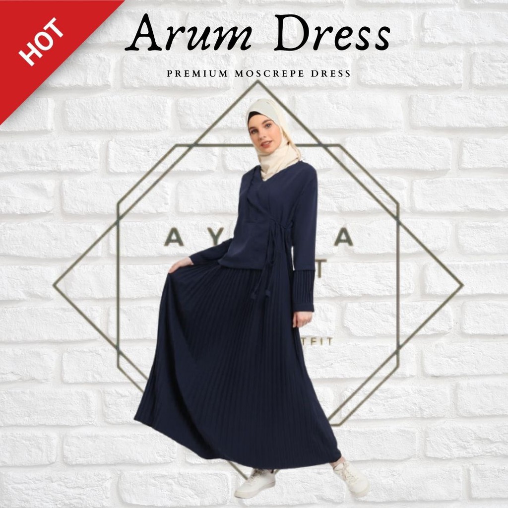 Le Najwa Fashion Muslim Wanita Gamis  Premium Arum Dress