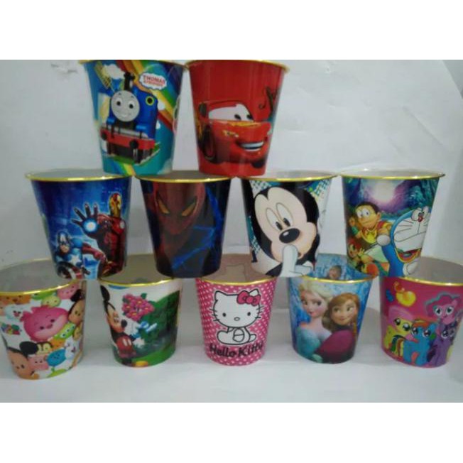 Tong Tempat Sampah Anak Karakter Bingkisan Souvenir Ulang Tahun Anak