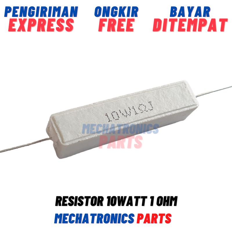 2PCS [PAS-9543] RESISTOR 10WATT 1OHM