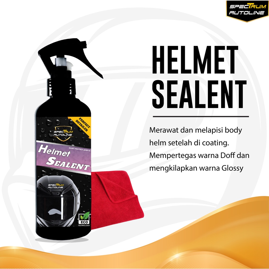 [ SPECTRUM ] HELM SEALENT SEMI COATING HELM EXTRA HYDROPHOBIC NO SILICON DENGAN EFEK DAUN TALAS BISA COD