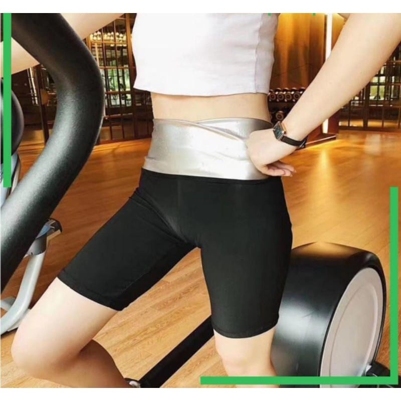 CELANA PANJANG/PENDEK PEMBAKAR LEMAK SAUNA LEGGING GYM SENAM OLAHRAGA WANITA