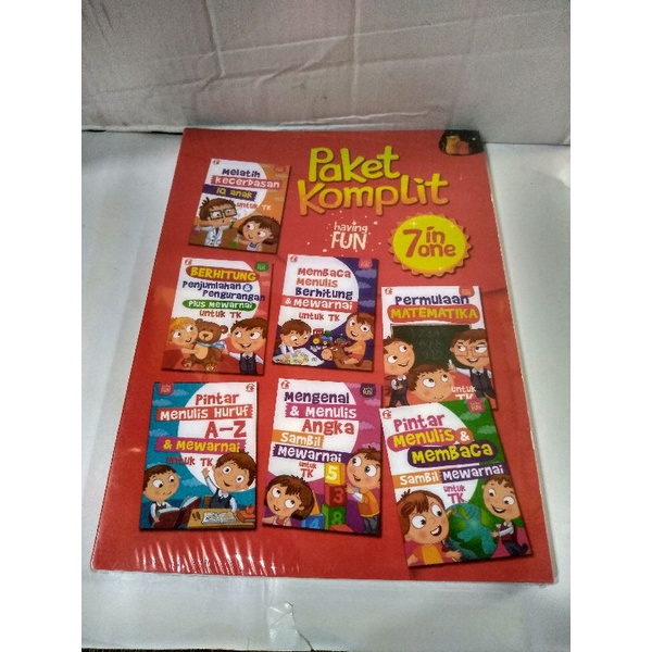 BUKU PAUD DAN TK PAKET KOMPLIT 7 IN ONE