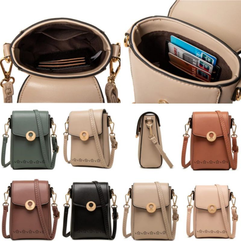 Prettyzys - ORI - CARITA PHONE BAG - Tas kulit - Tas selempang - Tas wanita