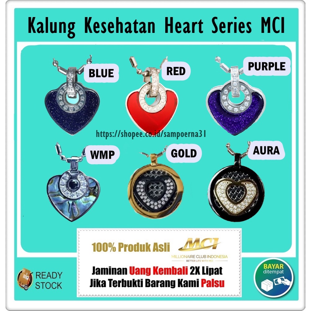 Kalung Kesehatan Heart Asli MCI - Kalung Heart Original MCI - Kalung Kesehatan MCI - Kalung MCI