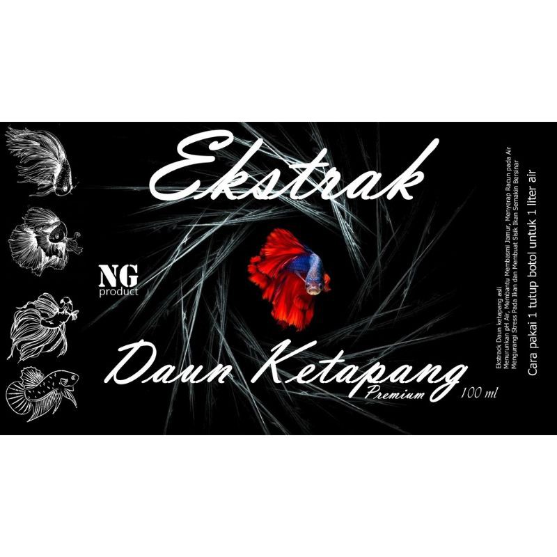 Ekstrak Daun Ketapang Premium Betta cupang 100ml 100 ml murah