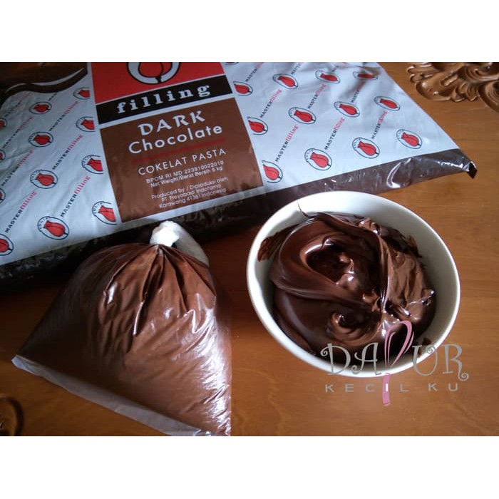 

Choco filling Tulip 500 gr repack Dark coklat fiiling pasta