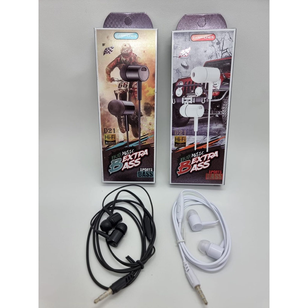 Headset D21 L29 HA1 Earphone superbas jamin suara bas HA1C / S07