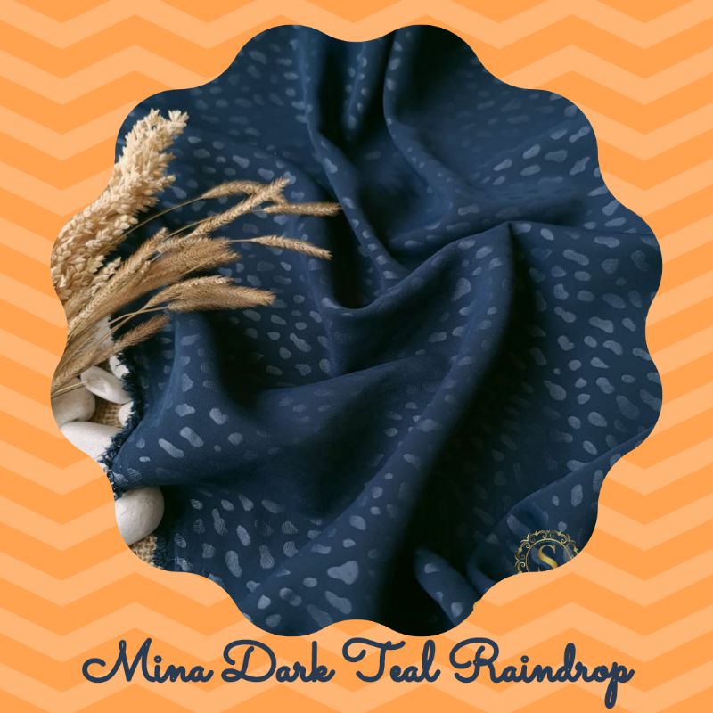 Kain Mina Emboss Raindrop Aneka Warna