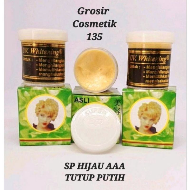 Cream SP HIJAU LOGO AAA TUTUP PUTIH/HIJAU ORIGINAL