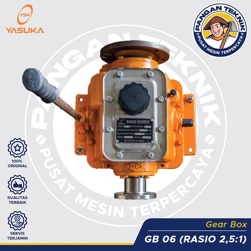 Promo Gearbox Kapal (Marine Gearbox) Yasuka 06 Rasio 2,5 : 1
