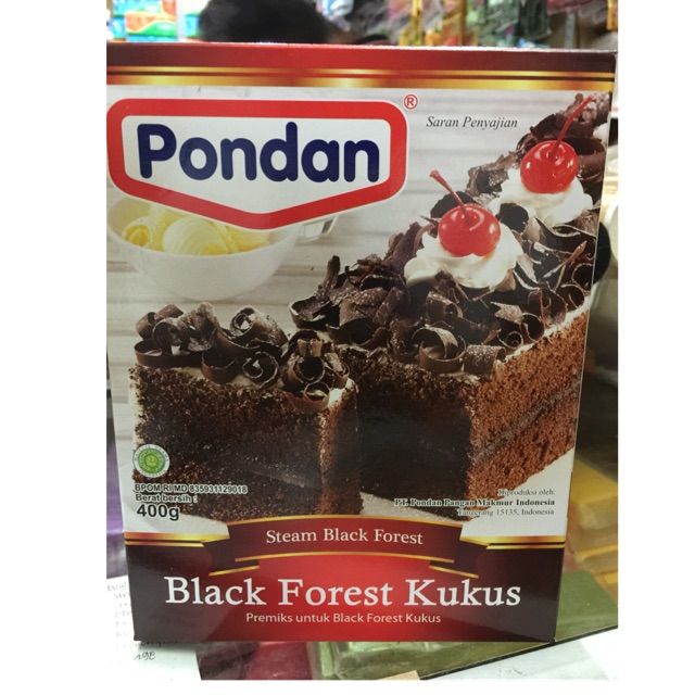 Pondan Black Forest Kukus 400 Gram