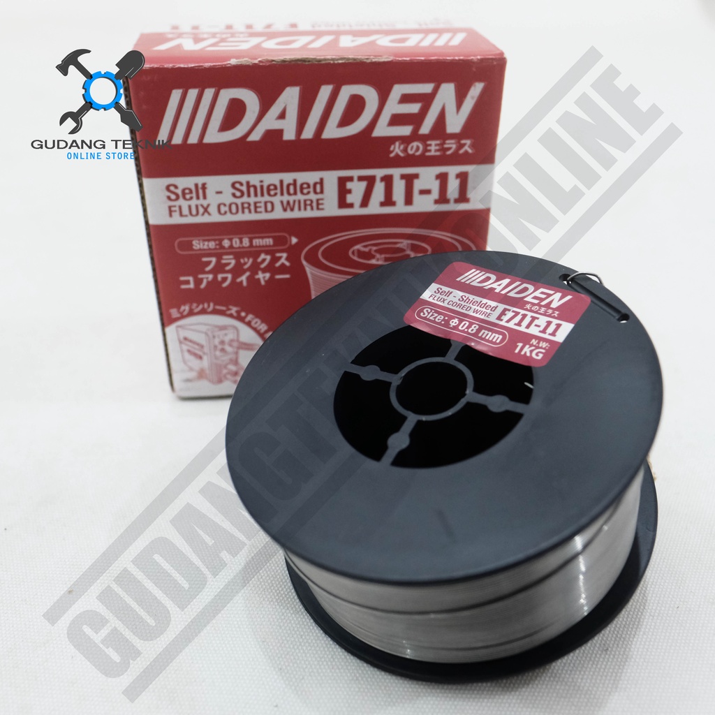 Kawat Las Flux Core 0.8mm Daiden 1Kg  E71T-11 / Welding Wire Daiden 0,8mm 1Kg E71T 11