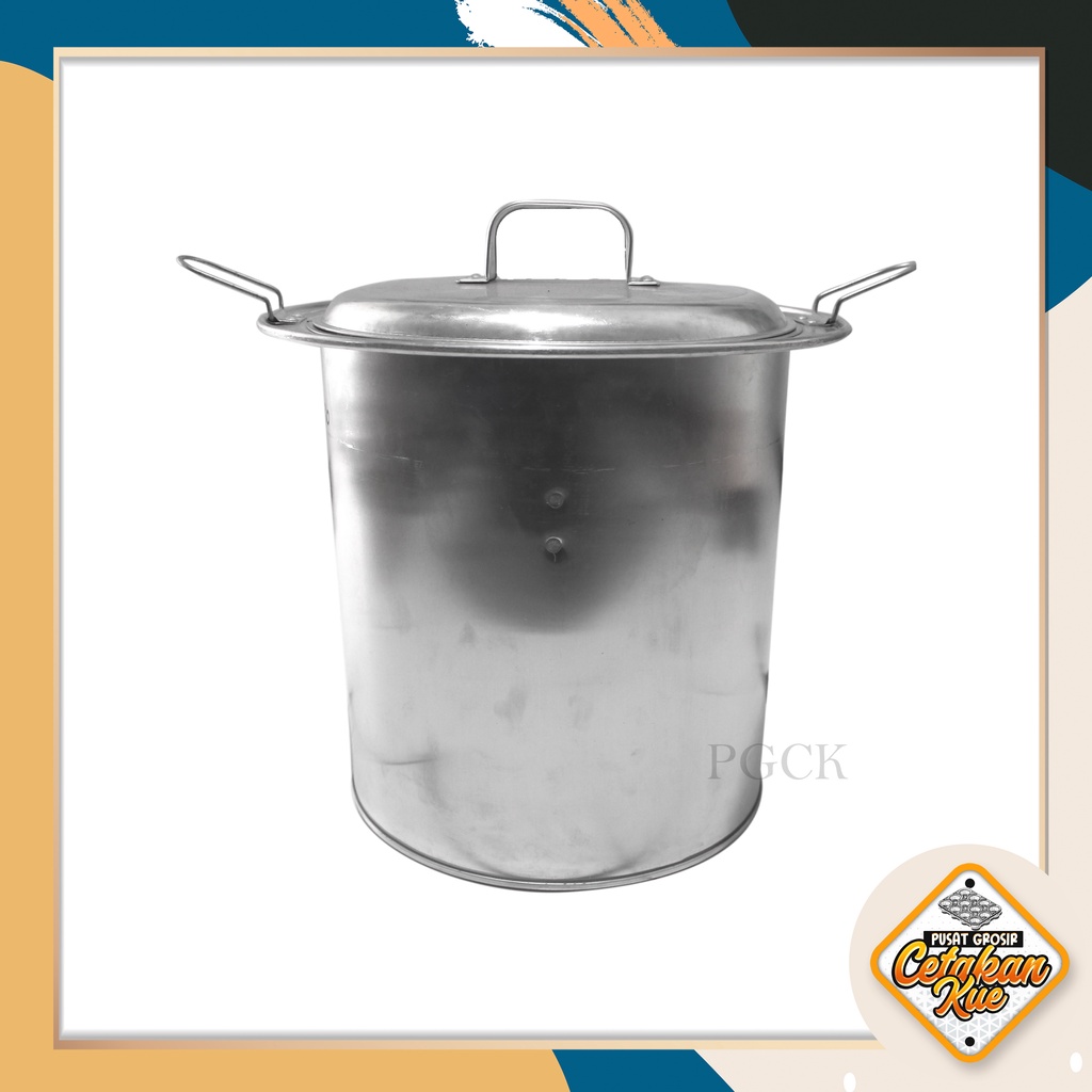 PGCK Dandang Mie Ayam Bulat Ukuruan 30  Sekat Lepas Bahan Aluminium