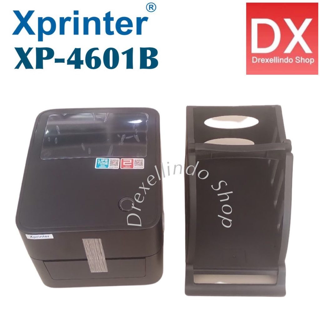 PRINTER THERMAL BARCODE LABEL STIKER XPRINTER XP-D4601B USB D4601B free HOLDER