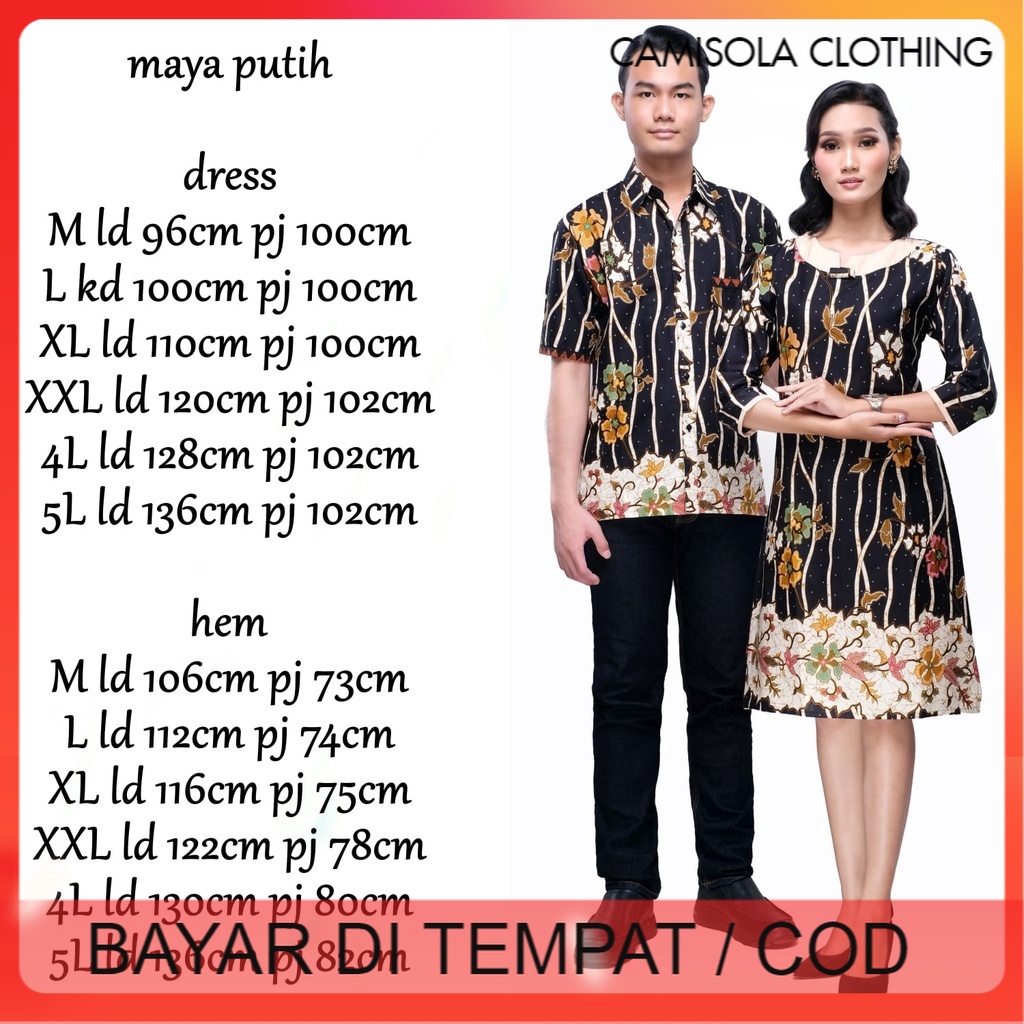 BATIK COUPLE KELUARGA SARIMBIT PASANGAN MUDA AYAH IBU ANAK  PREMIUM FAMILY JUMBO MODERN MURAH KEKINIAN TERBARU TUNIK DRESS TERUSAN MAYA PUTIH CAMISOLA CLOTHING