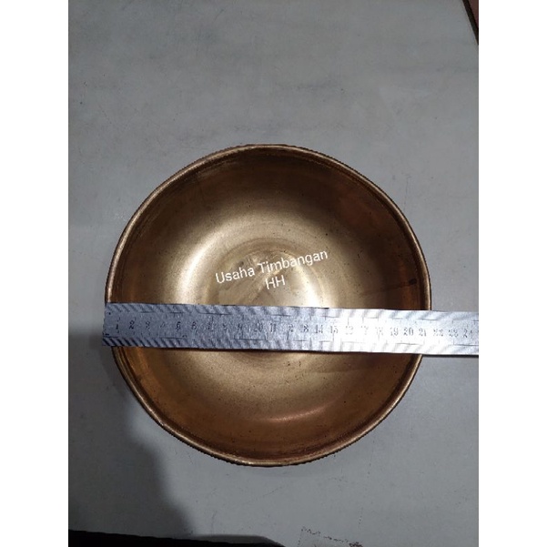 Piring Kuningan Gantung Dacin Logam ukuran diameter kurang lebih 21cm