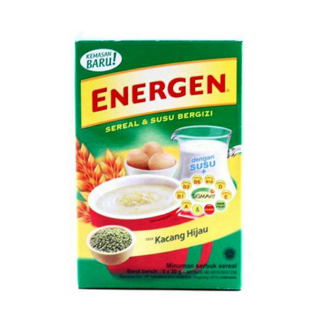 

Energen Sereal Kacang Hijau Renceng 5 Sachets