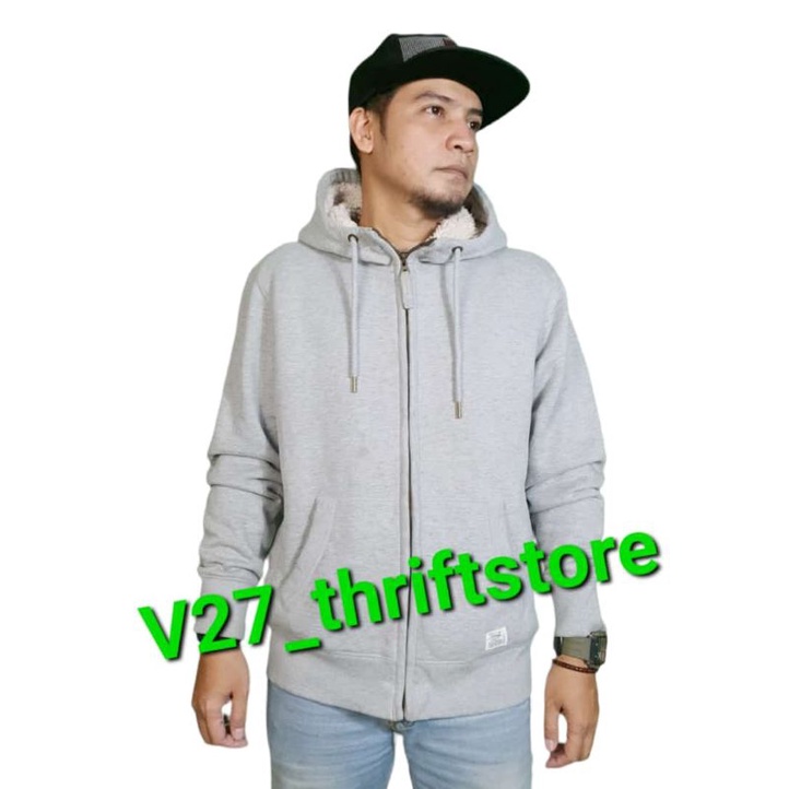 SPAO SHERPA ZIP HOODIE (MF005)